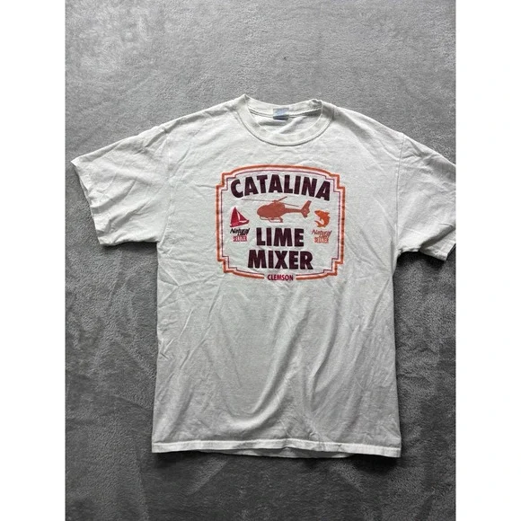 Catalina Lime Mixer Clemson T-Shirt Sz M Port & Company Step Brothers Parody - Picture 1 of 6